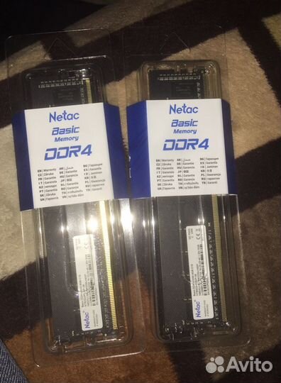 Оперативная память Новая Netac 8+8 3200мгц DDR4