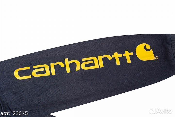 Худи Carhartt sleeve темно-синее