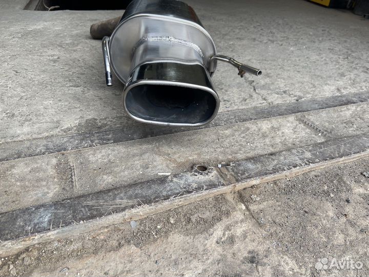 Глушитель 55 нержавейка прямой