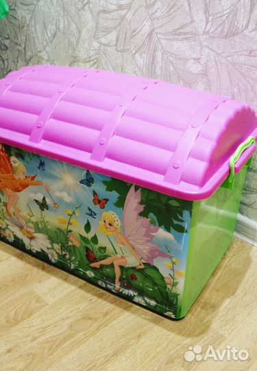 Ящик д/хранения игрушек на колесах