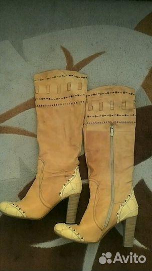 Сапоги нат кожа