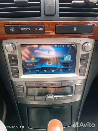 Магнитола 2 din android 7 дюймов Тойота Авенсис 2