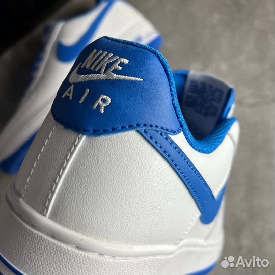 Кроссовки Nike Air Force 1 White Medium Blue