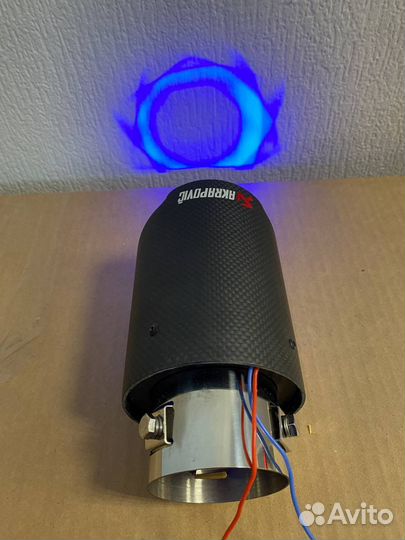 Насадка на глушитель akrapovic с подсветкой