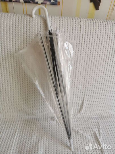 Прозрачный зонт небольшой (детский). Новый