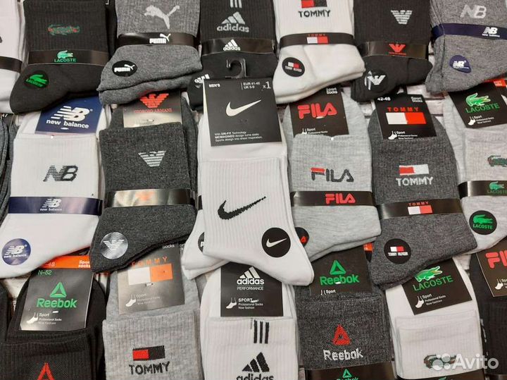 Носки Nike Adidas Puma Reebok