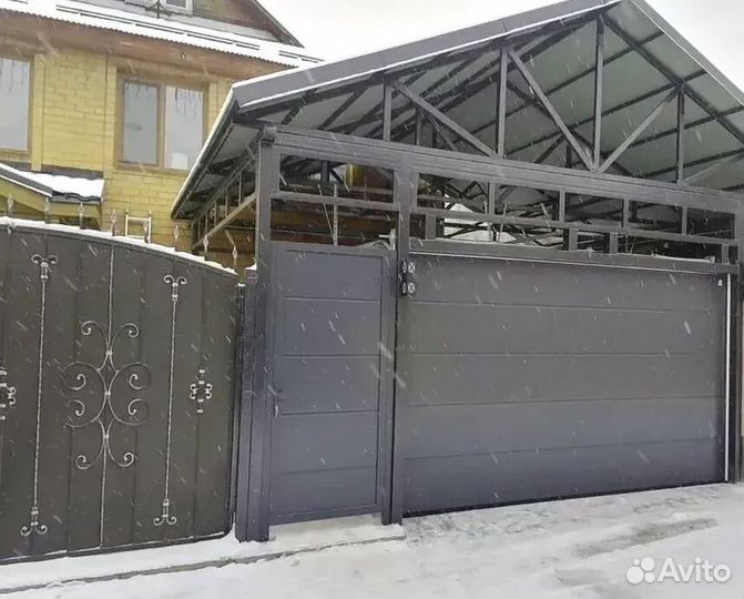 Гаражные ворота под ключ
