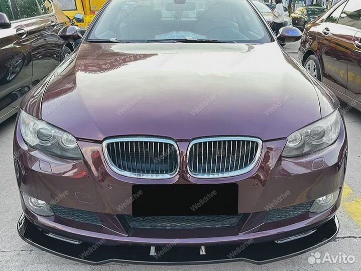 Губа передняя BMW 3 E92 E93 не М пакет черная