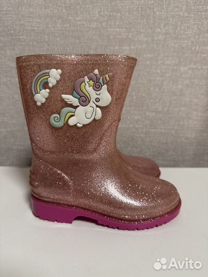 Резиновые сапоги для девочки 23 размер