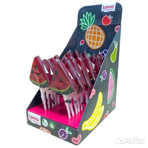 Карамель леденцовая на палочке lenco Арбуз, 25 г