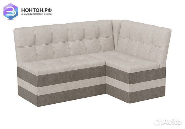 Скамья угловая Оскар dark beige / latte