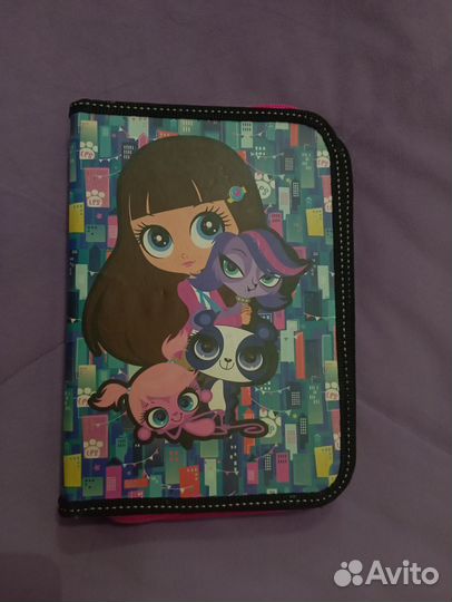 Винтажный детский пенал Pet shop styles