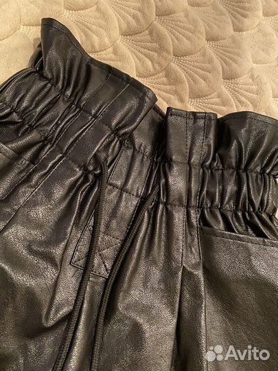 Шорты женские кожаные