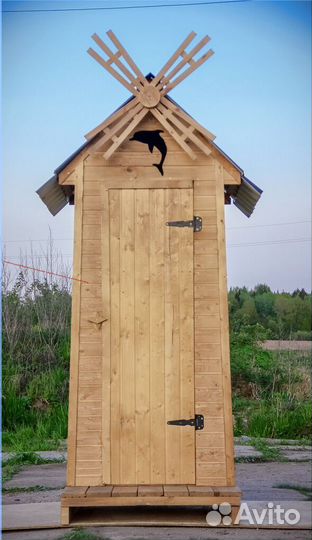 Дачный туалет деревянный SOX555