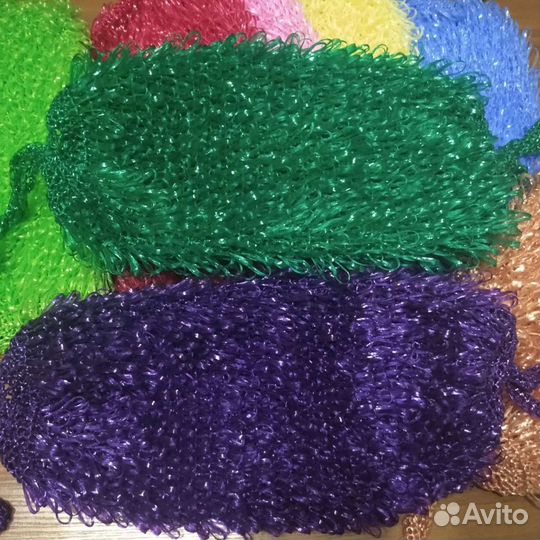 Мочалки ручной вязки