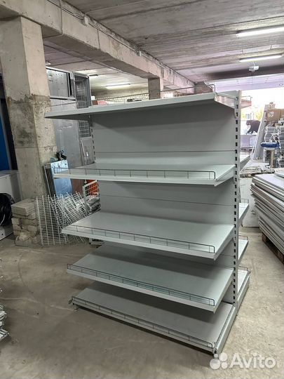 Стеллаж торговый островной б/у 10 полок