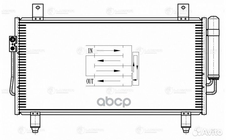 Радиатор mitsubishi outlander 12- кондиционера