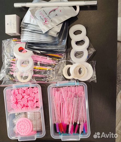 Набор для наращивания ресниц и покраски бровей