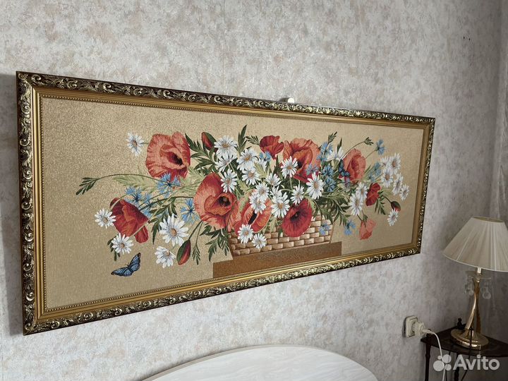 Картина в раме гобелен