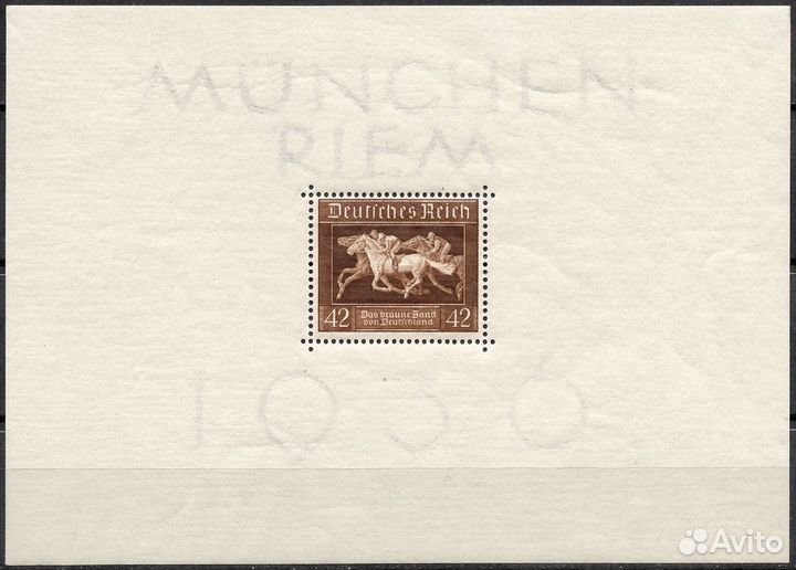 1936 Германия Блок 4 и 6 MNH