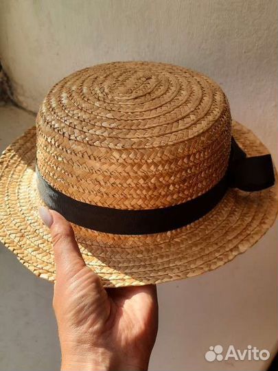 Шляпа женская соломенная