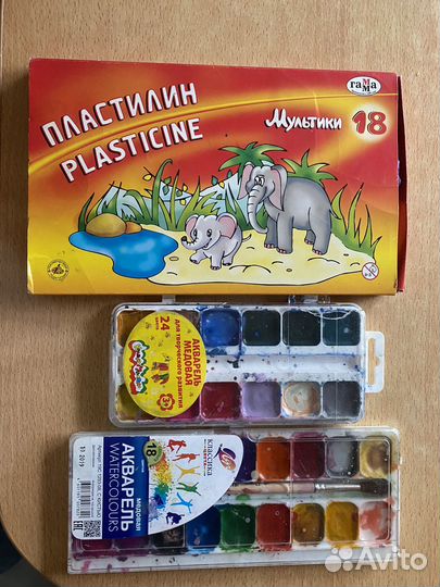 Краски и пластилин