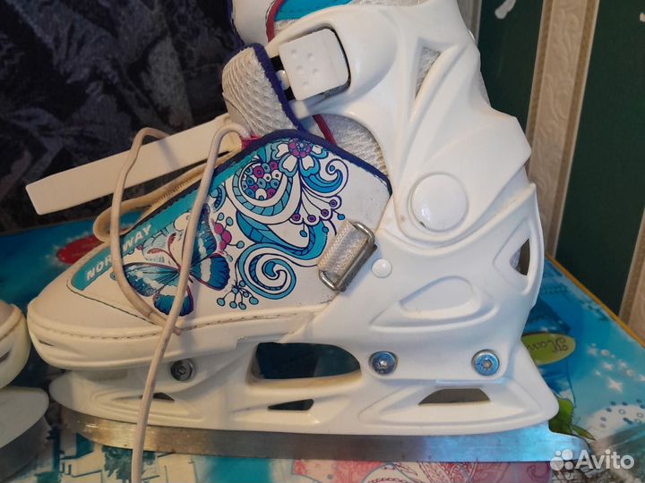 Коньки детские раздвижные 30 33