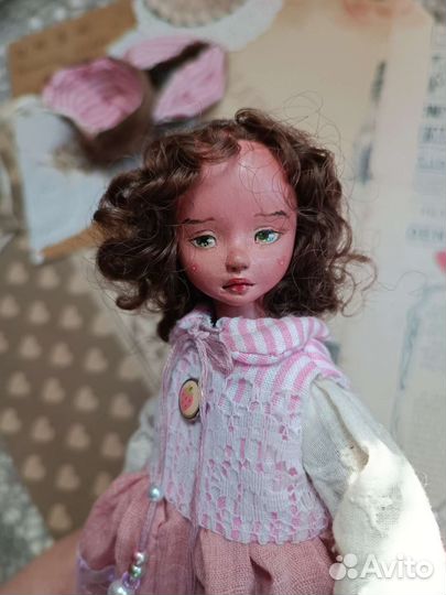 Кукла ручной работы из полимерной глины