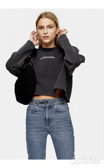 Свитшот укороченный 42 44 TopShop