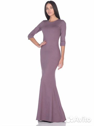 Платье в пол Ewa Moretti 44 размер фиолетовый