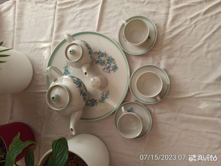 Фарфоровый набор столовой посуды гдр