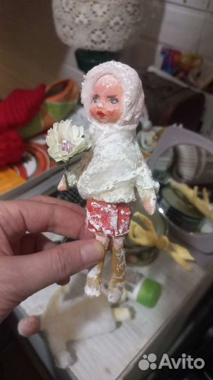 Ватные елочные игрушки