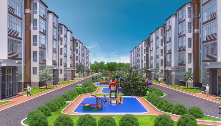 2-к. квартира, 72,4 м², 5/5 эт.