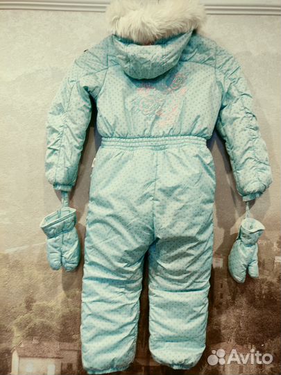 Зимний комбинезон,куртка для девочки 98 пуховик