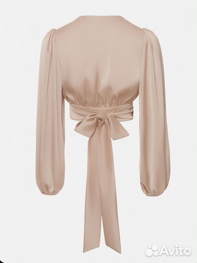 Блуза атласная на запах Lichi