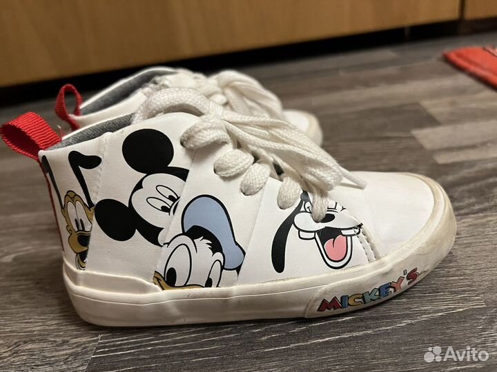 Кроссовки кеды белые disney zara 26