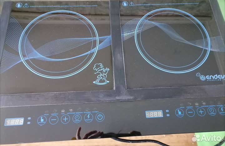 Индукционная плита 2 конфорки настольная