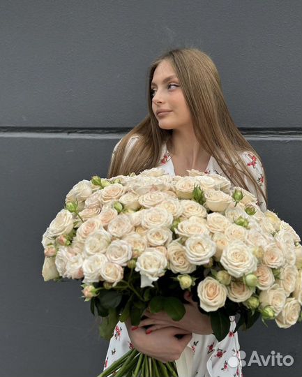 Кустовые розы. Букет кустовых роз