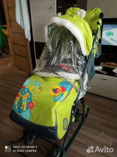 Детские санки коляска