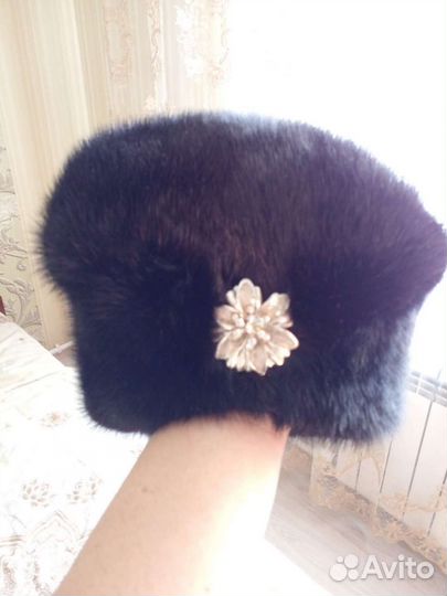 Шапка норковая женская