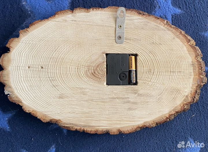 Часы настенные из спила натур дерева