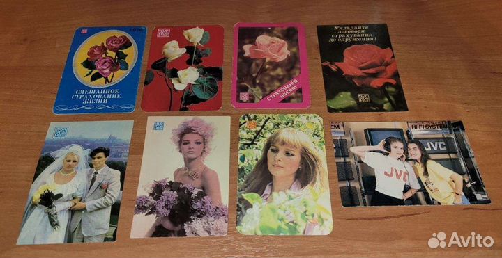 Календарики карманные 70-90 гг