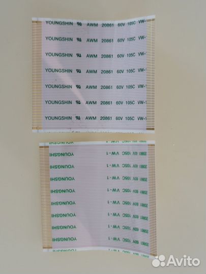 Шлейфы t-con-драйвера матрицы Samsung UE40JU6610U