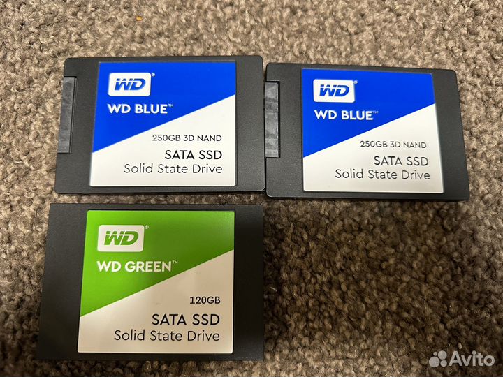 SSD WD Blue 3D nand 250 Гб