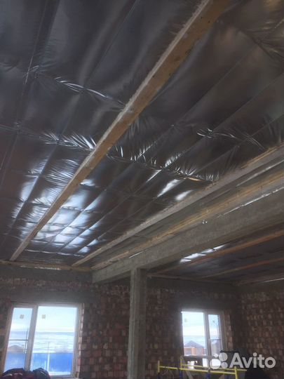 Утеплитель эковата для кровли, мансарда