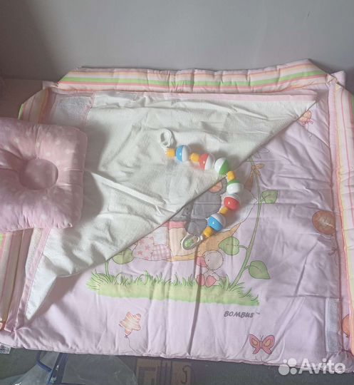 Комплект пеленка на липучках с подушкой