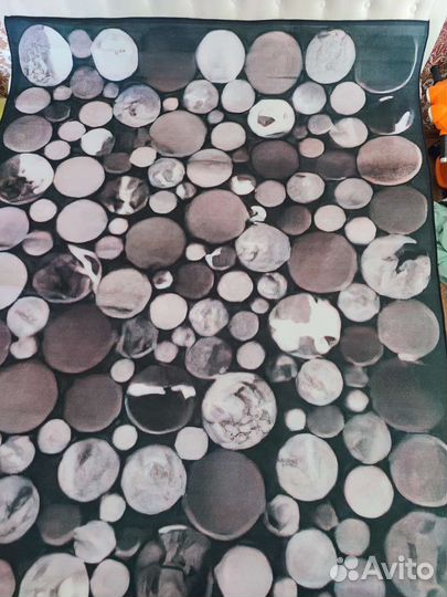 Новый ковёр в гостиную 160*220 (безворсовый) Камни