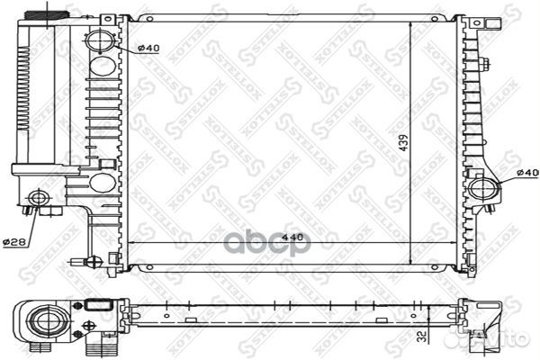 10-25023-SX радиатор системы охлаждения BMW E3