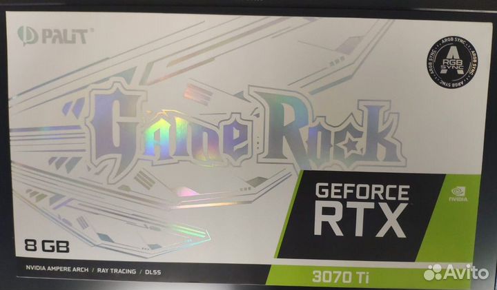 Новая коробка от palit GeForce RTX 3070Ti GameRock