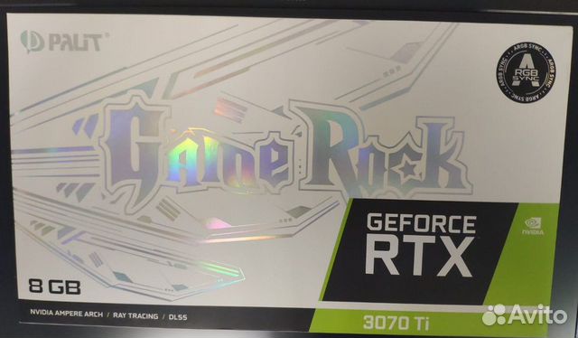 Новая коробка от palit GeForce RTX 3070Ti GameRock